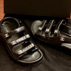 LIMITED EDITION Chanel ‘25 Bedazzled Sparky Chanel Sandals